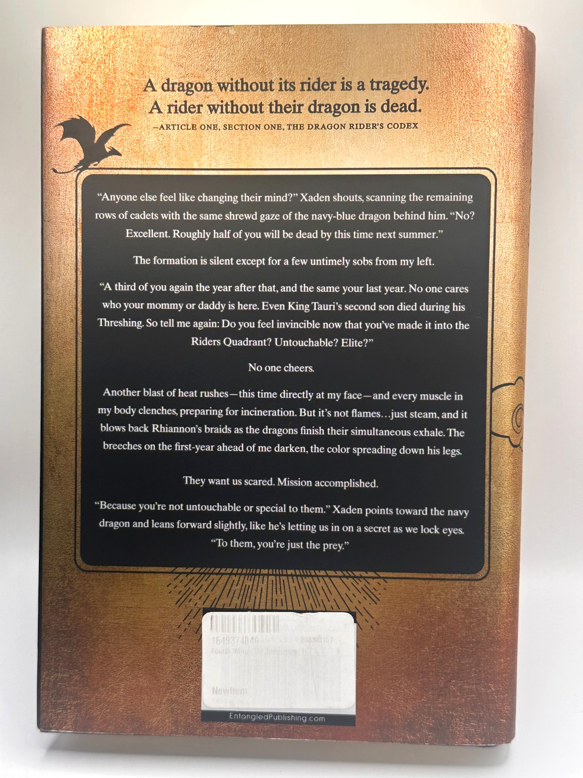 Fourth Wing Rebecca Yarros 2023 Hardcover First Edition
