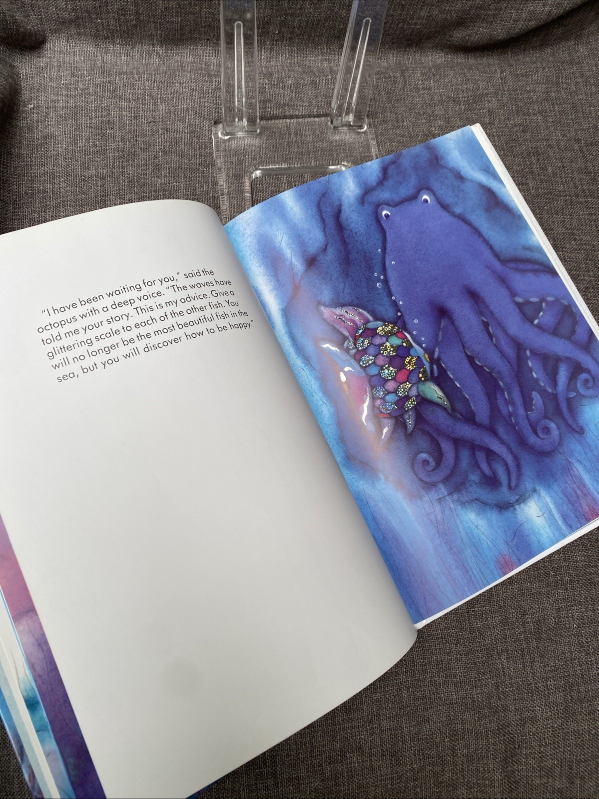 SIGNED The Rainbow Fish by Marcus Pfister Hardcover « For Danielle » 1992