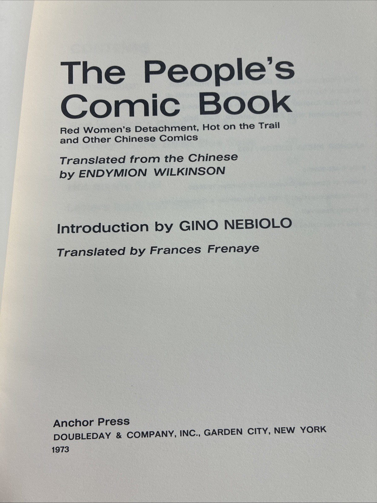 The People&rsquo;s Comic Book (1973) Red Women&rsquo;s Detachment, Hot on the Trail et al.