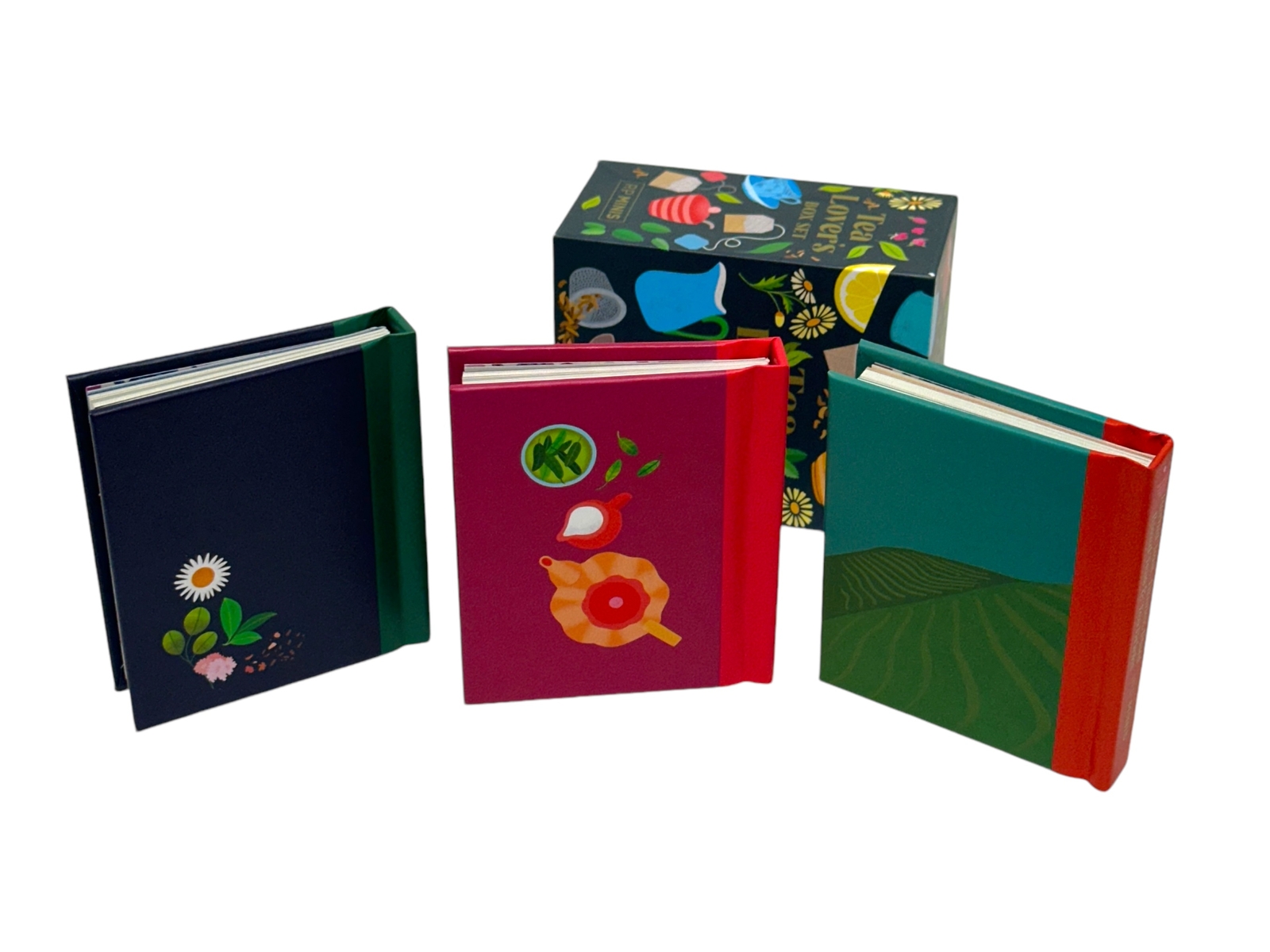 Tea Lover&rsquo;s collectible Box Set three illustrated mini books hardcover 126pg ea