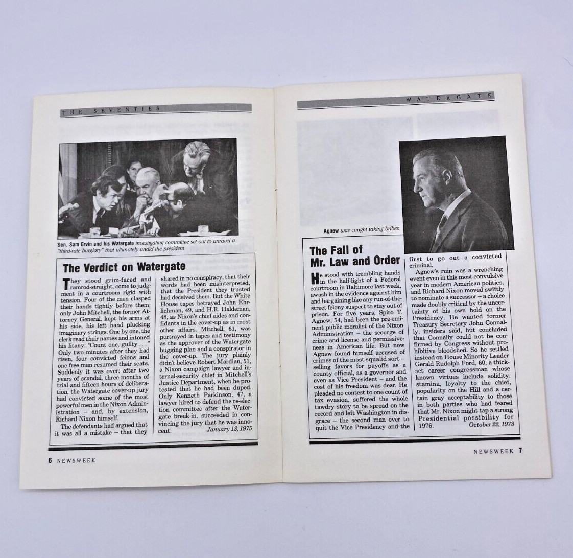 Newsweek Decade Booklets 1940&rsquo;s 1950&rsquo;s 1960&rsquo;s 1970&rsquo;s Paperback Vintage Books-A3