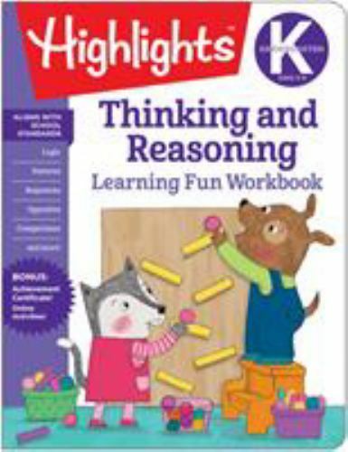 NEW! Highlights Kindergarten « Thinking & Reasoning Workbook » Learning Fun