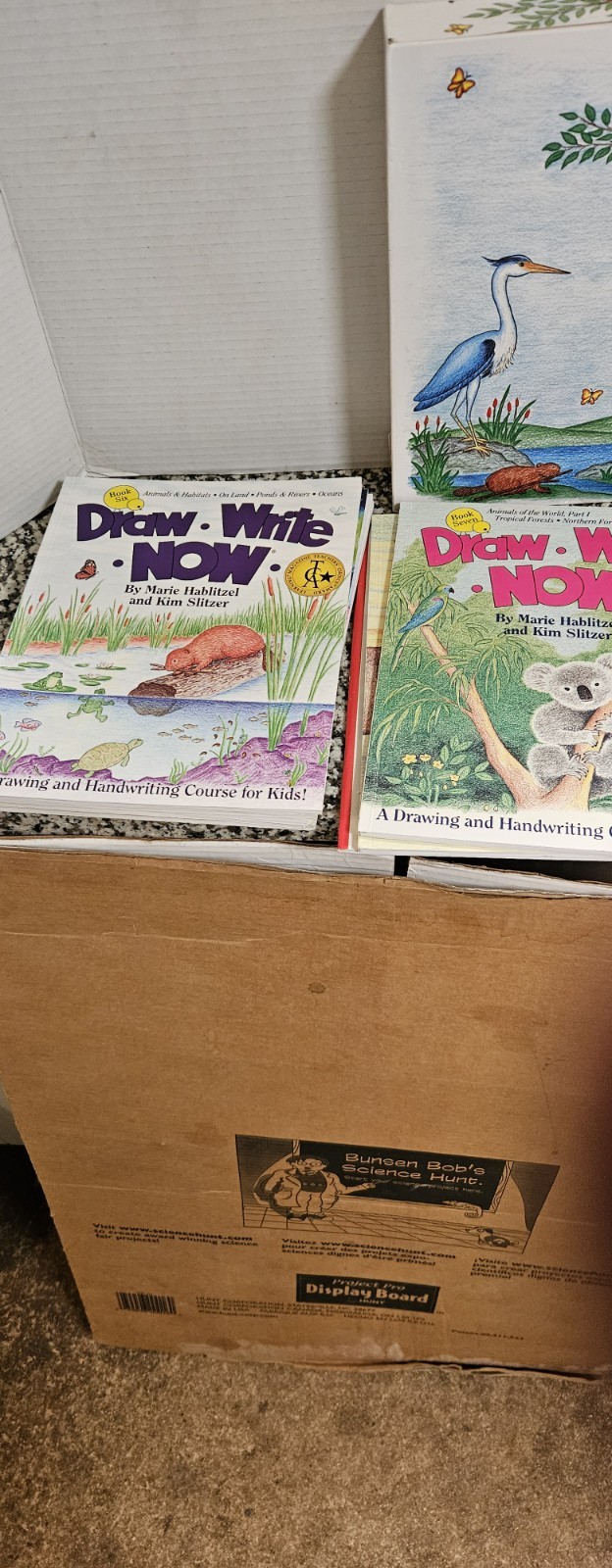 Draw Write Now Set Of 8 Unused Books W/Instructions In Taped Box Great Condition