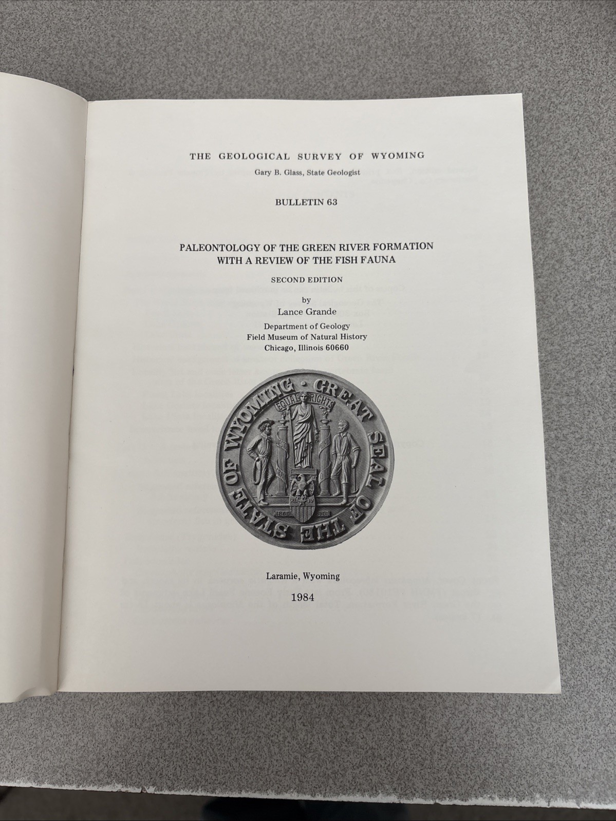 Paleontology of the Green River Formation with Review of the Fish Fauna 2nd Ed