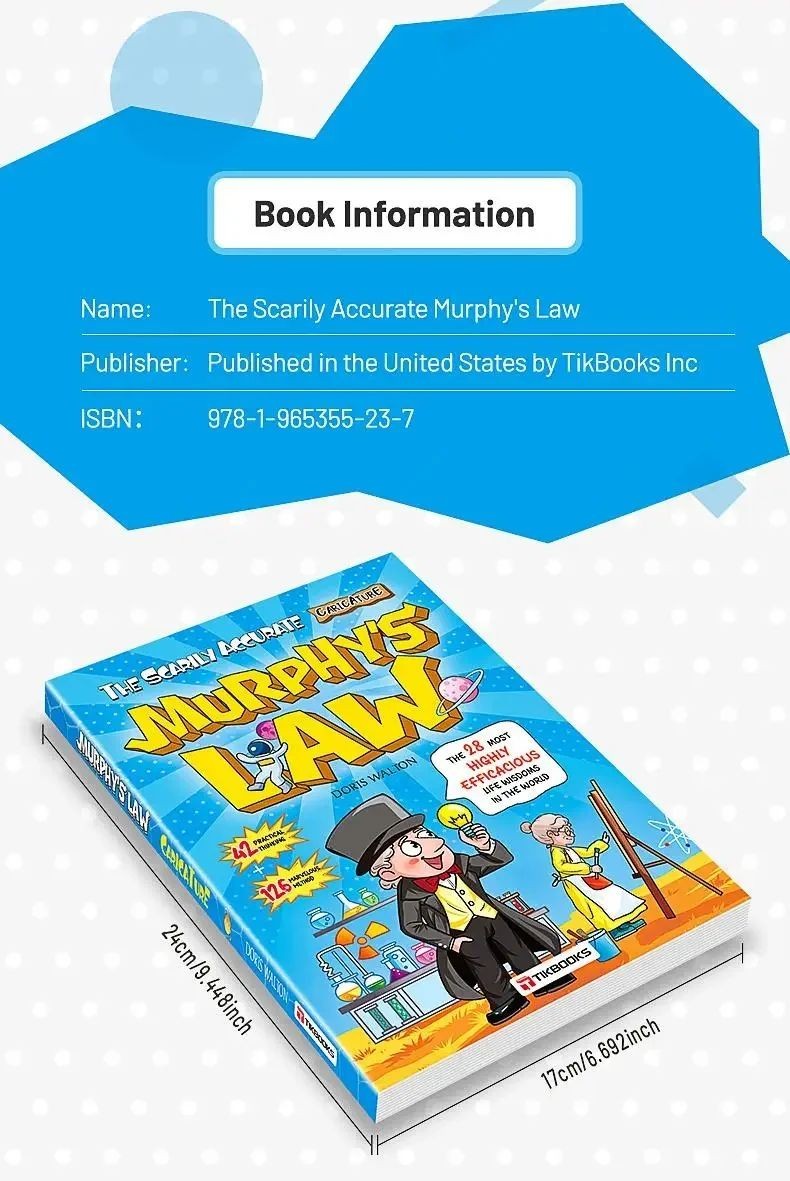 Murphy&rsquo;s Law Learning Book for Kids 8-12 with 128 Pages Paperback Illustrated