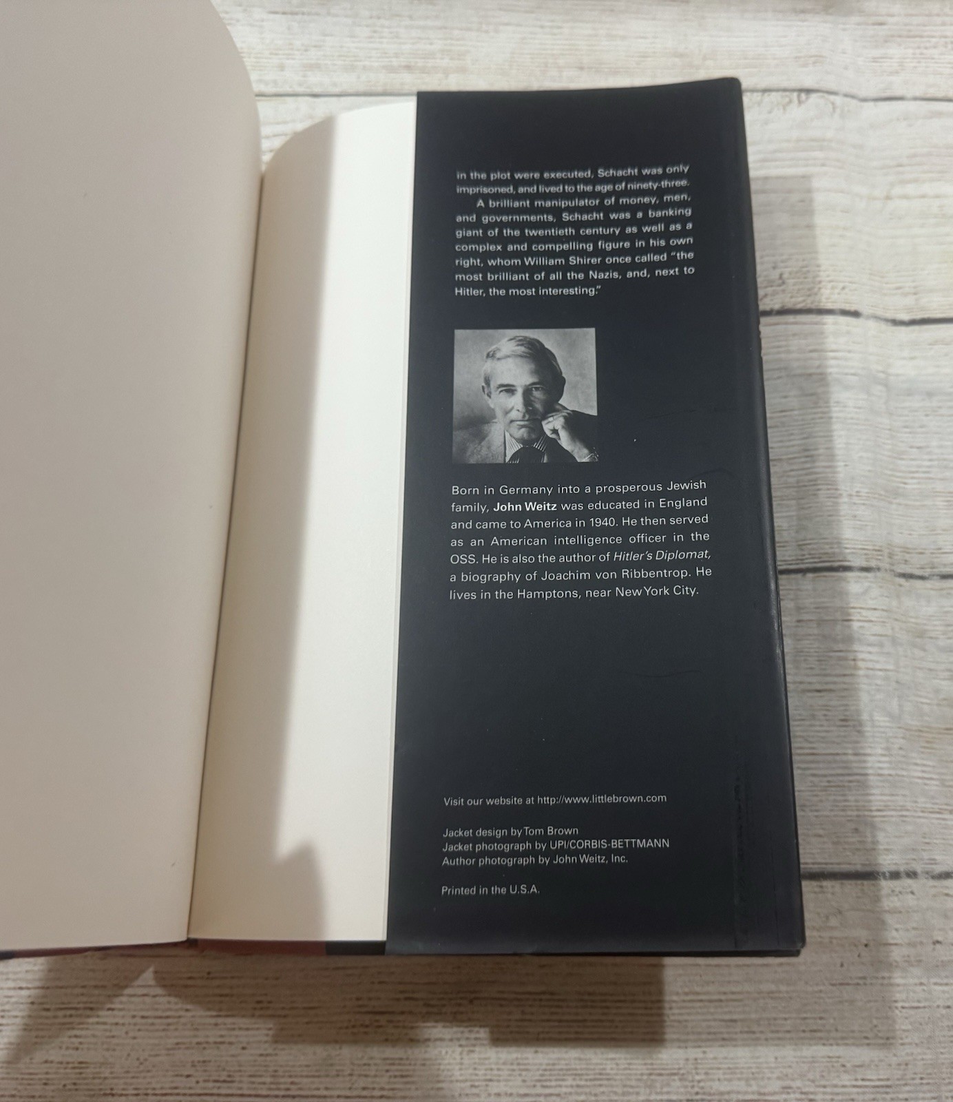 Hitler&rsquo;s Banker John Weitz Hjalmar Horace Greeley Schacht Hardcover EXCELLENT