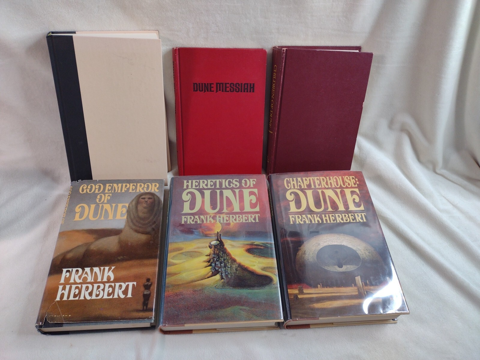 DUNE by Frank Herbert Complete Set of 6 Hardcover Mostly Putnam First Editions