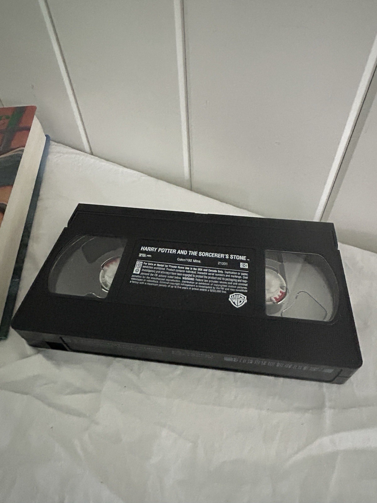 Harry Potter LOT Prisoner of Azkaban Hardcover book Sorcerer&rsquo;s Stone VHS Tape
