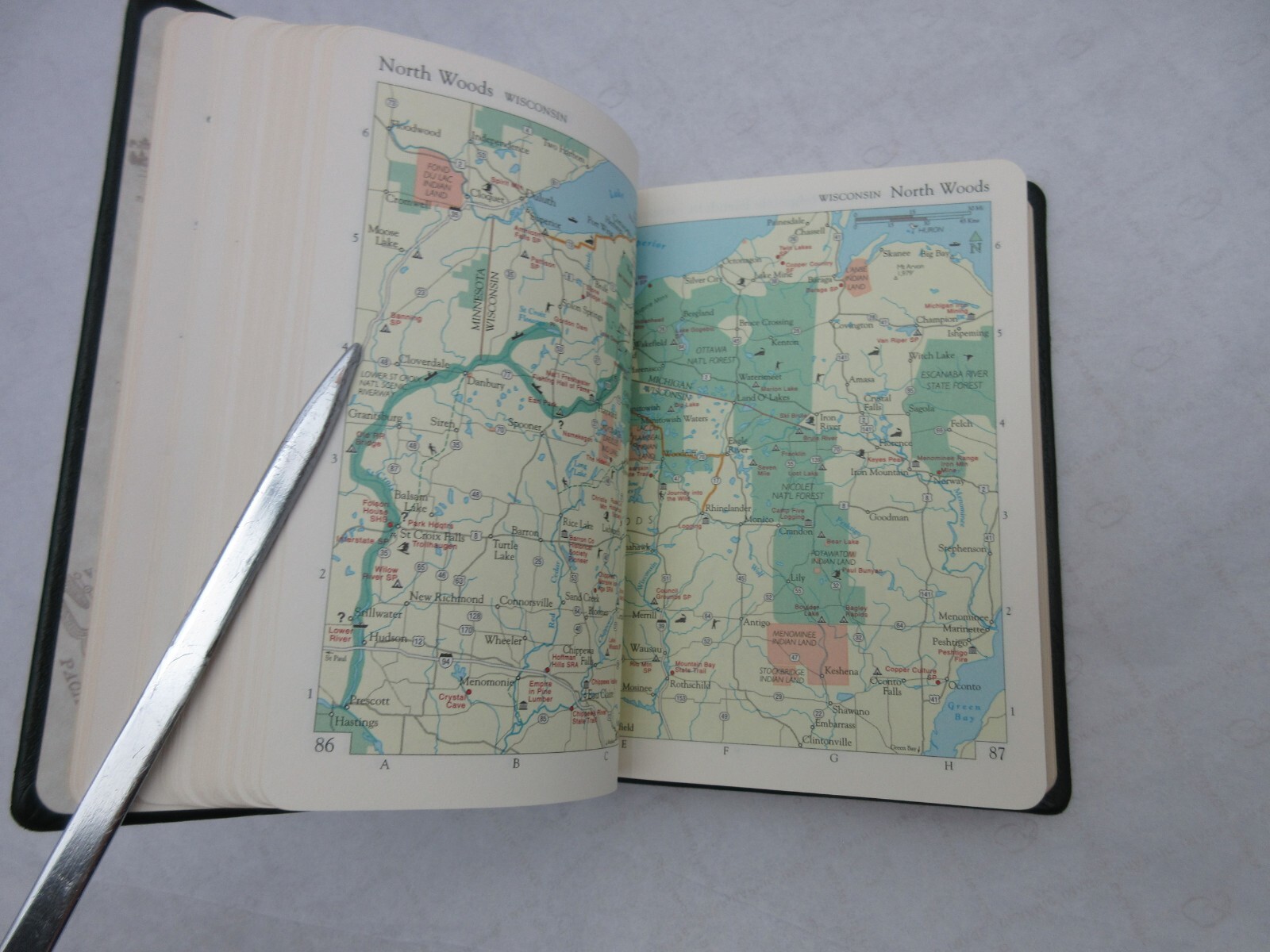 America National Parks and Destinations Guide 6&Prime; Leather Softcover BLACK