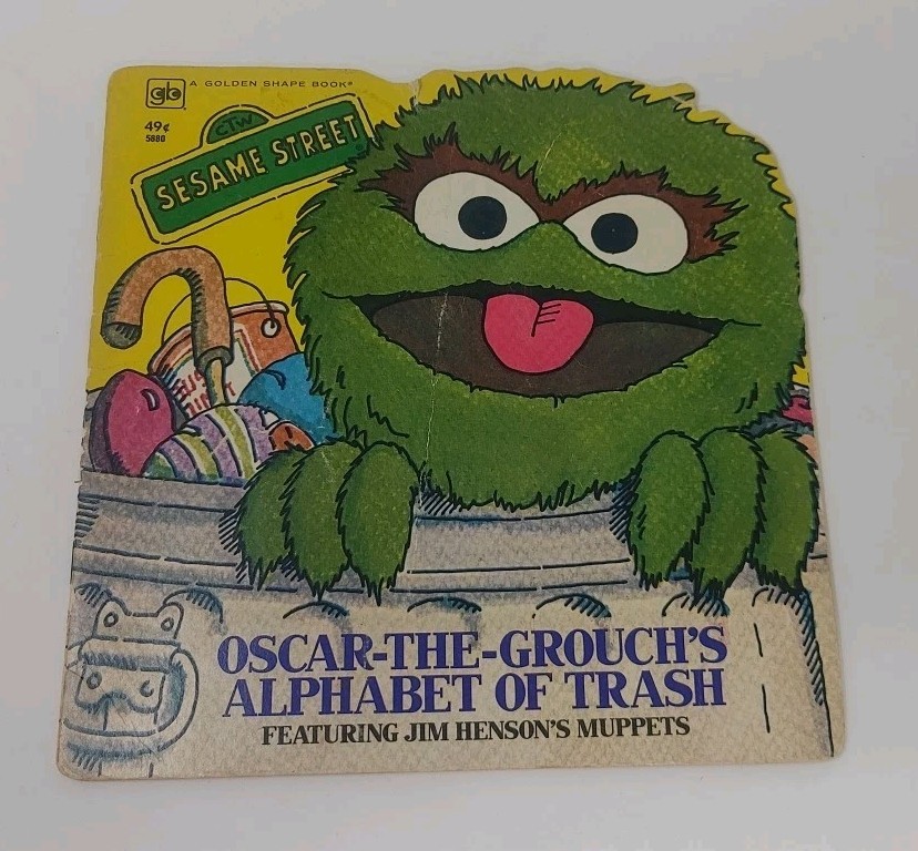 Lot 4 VTG Sesame Street Children&rsquo;s Kids Little Golden Super Shape Picture Books