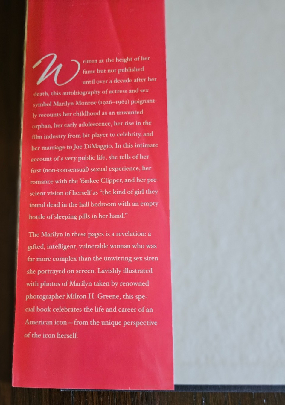 My Story Marilyn Monroe Ben Hecht Hardcover First Edition 2007 Coffee Table Book