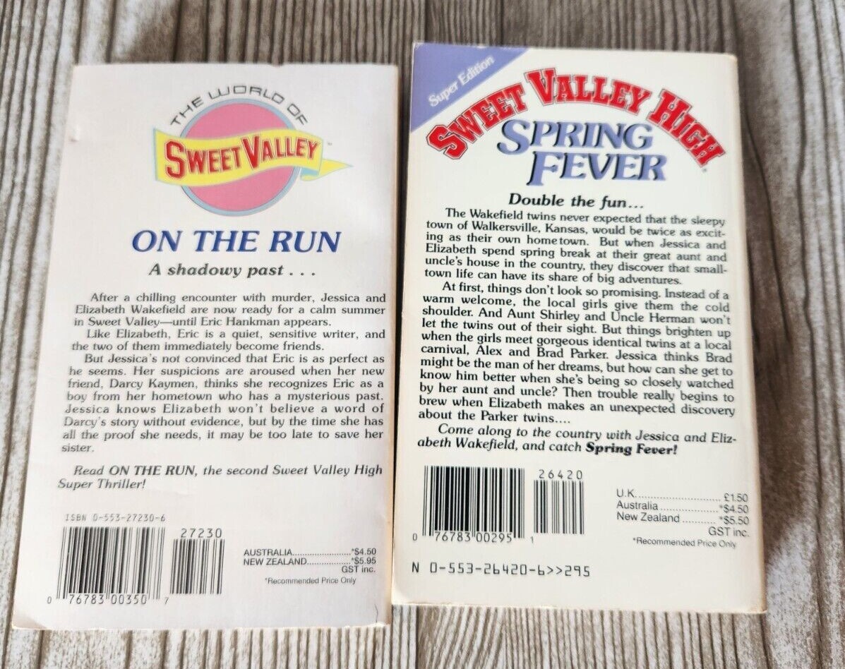 1990&rsquo;s Sweet Valley High Books BUILD YOUR COLLECTION Francine Pascal Paperback