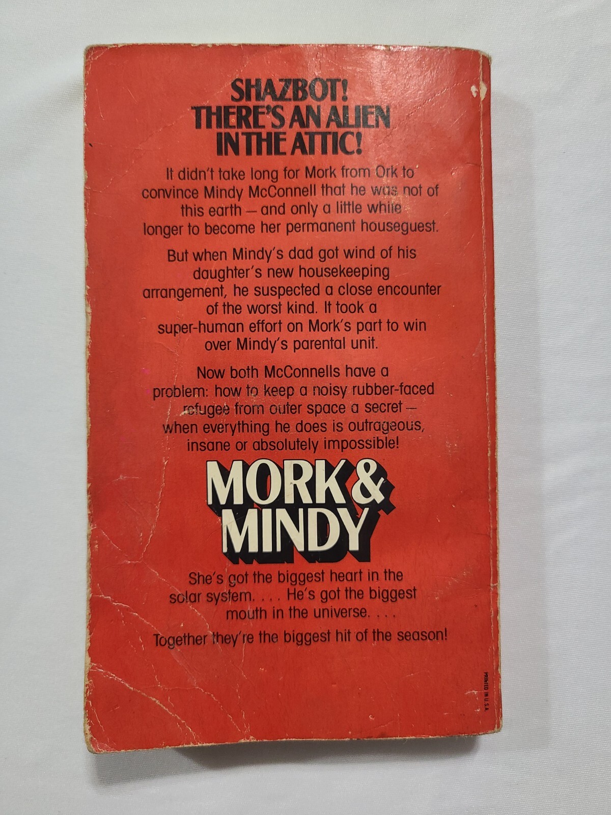 Mork & Mindy by Ralph Church Paperback w/ 16 Pages Of Photos Robin Williams Ork