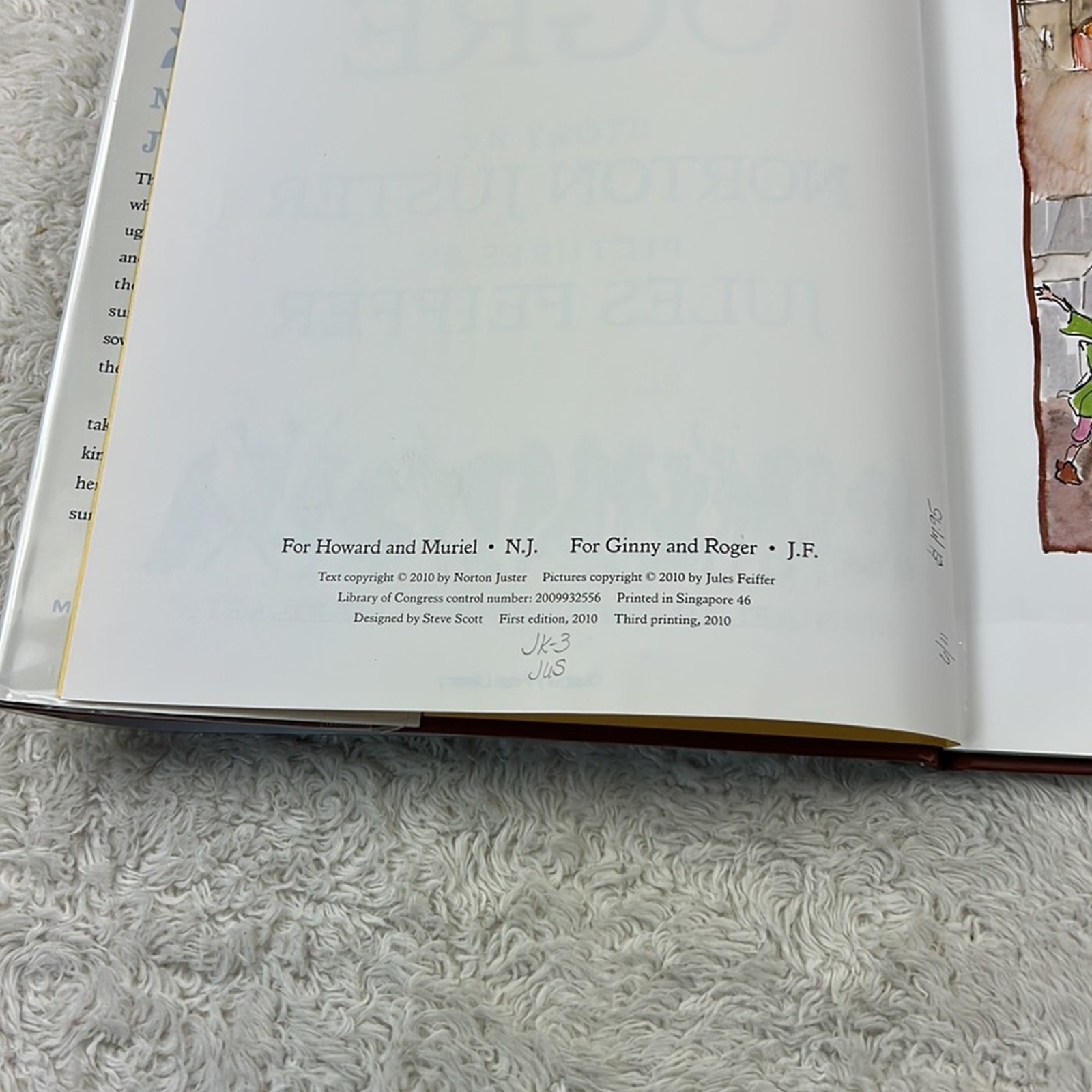 Jules Feiffer Picture Book bundle lot – I lost my Bear and The Odious Ogre
