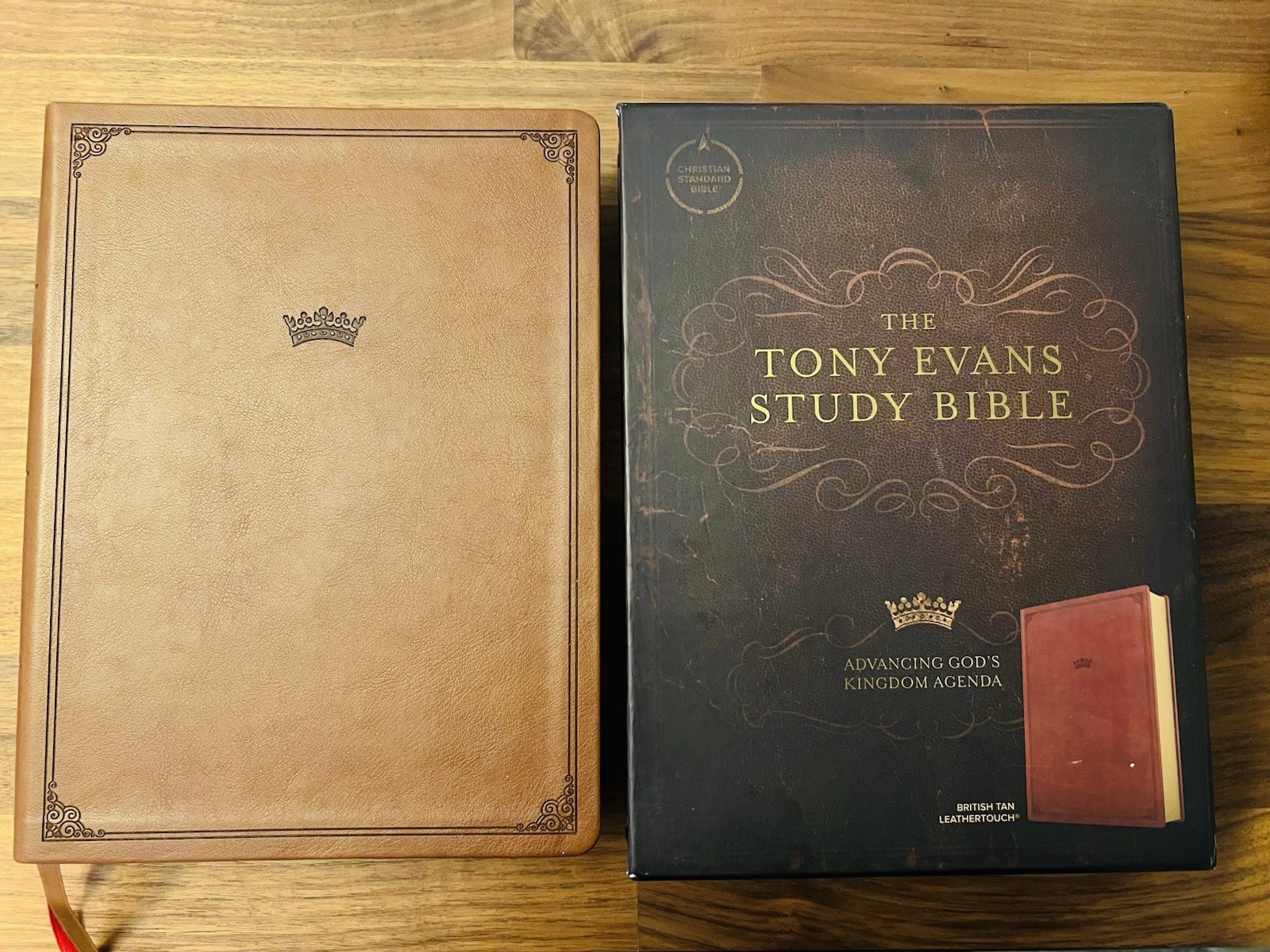 CSB Tony Evans Study Bible, British Tan LeatherTouch : Advancing God&rsquo;s…