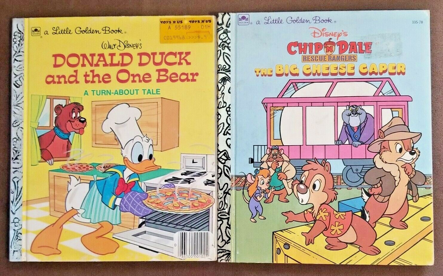 Lot of 5 Walt Disney&rsquo;s Little Golden Books Vintage 1978-1991 Hardcover Ephemera