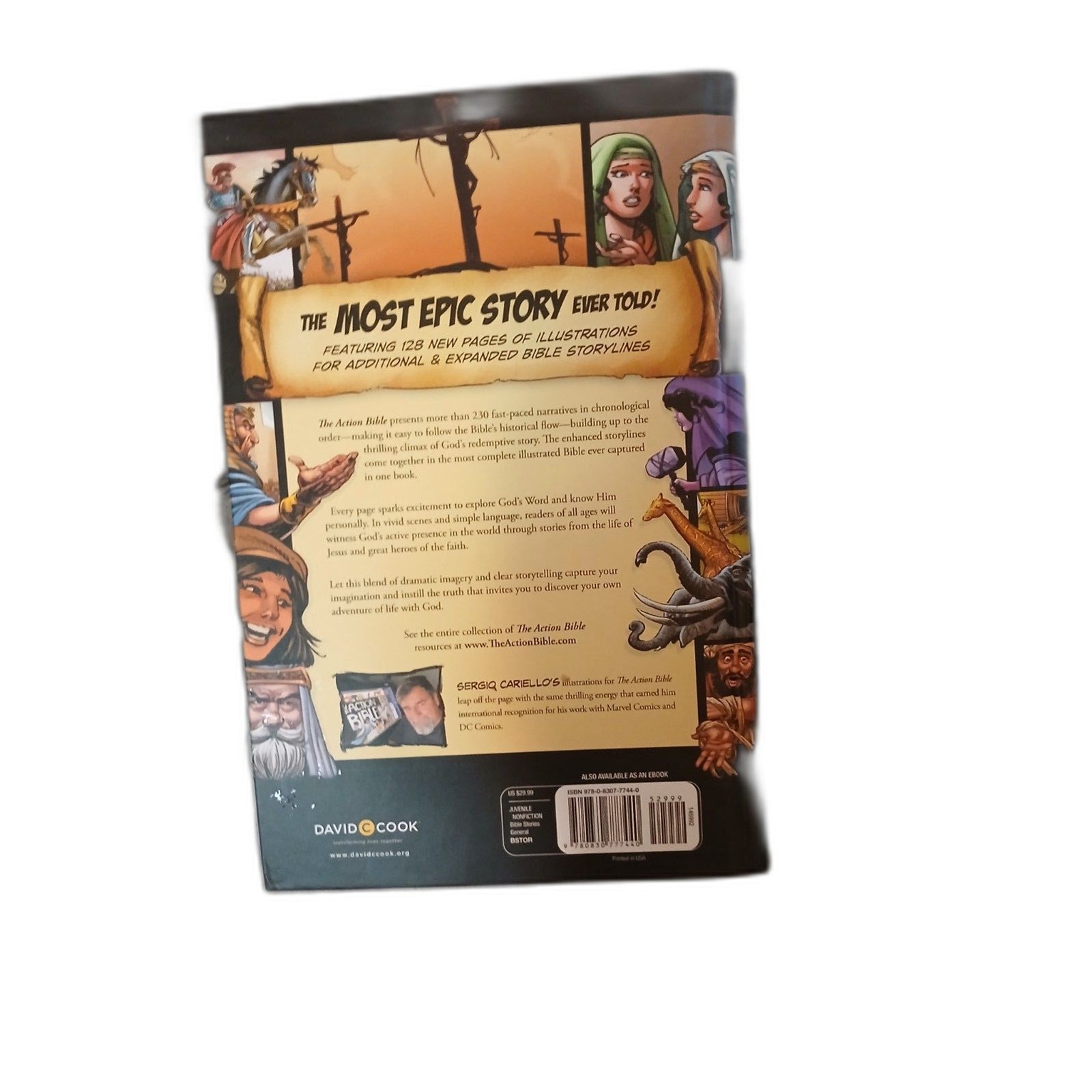The Action Bible: God&rsquo;s Redemptive Story Expanded Ed Illustrated Sergio Cariello
