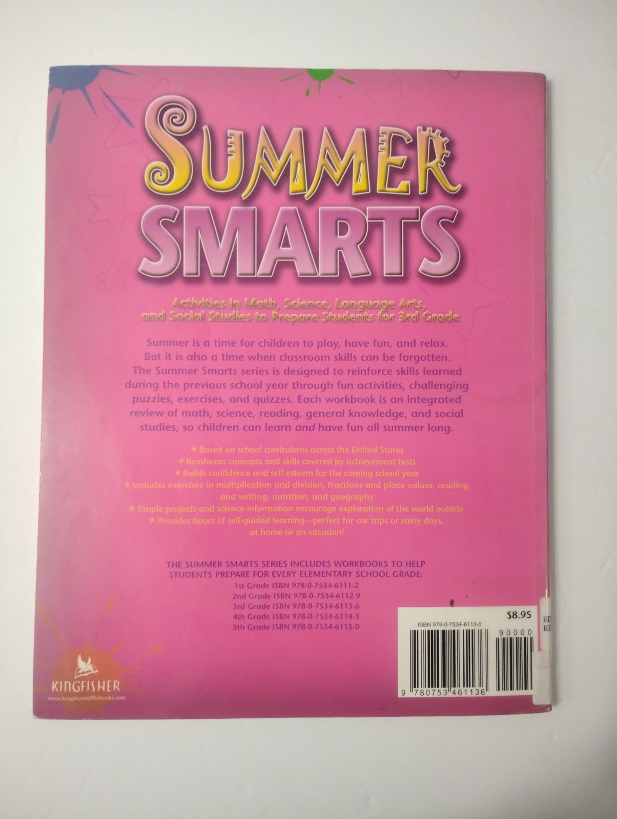 Summer Smarts Workbook Lot Grades 2 3 4 Homeschool Learning Activity Books