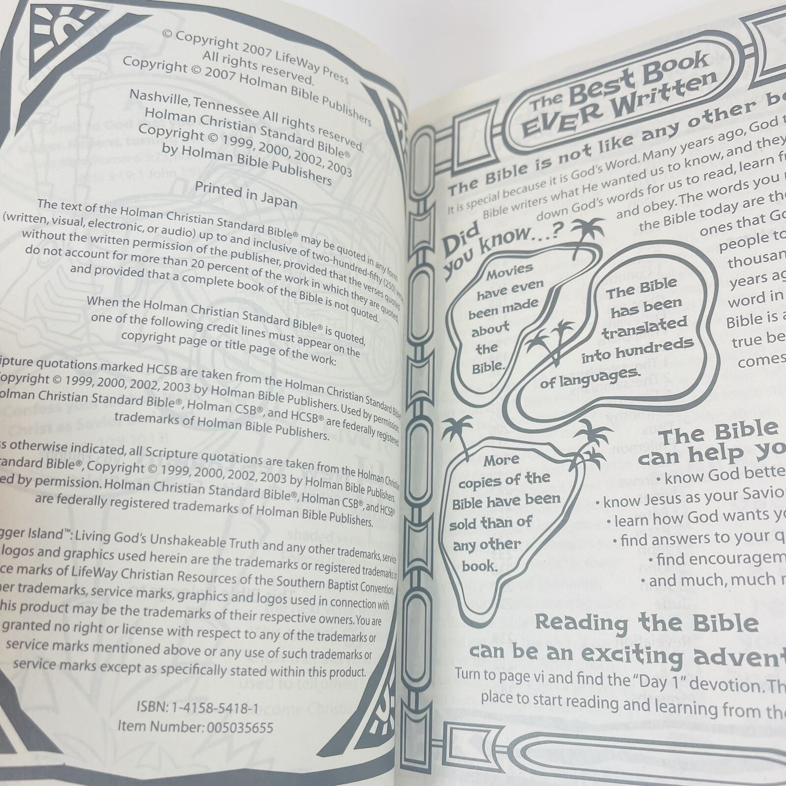Lifeway Outrigger Island Living God&rsquo;s Unshakeable Truth VBS New Testament 2007