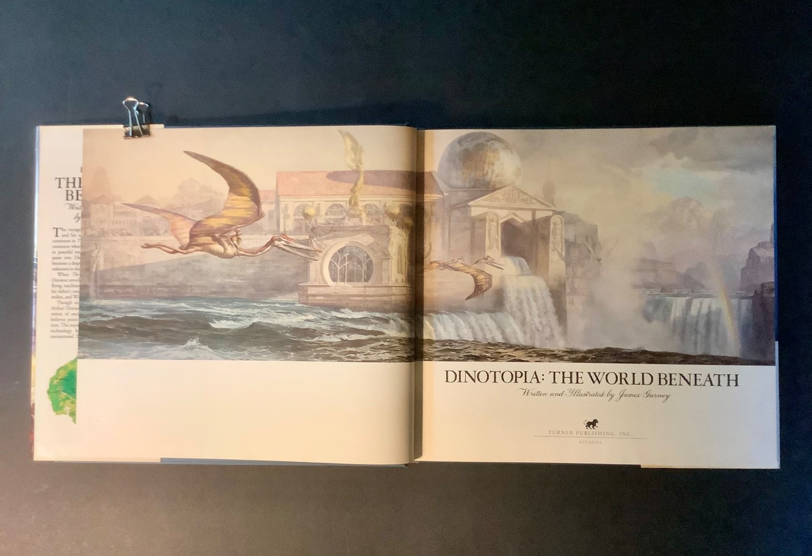 DINOTOPIA: THE WORLD BENEATH Written & Illus. by James Gurney 1st Ed. 1995 HC/DJ