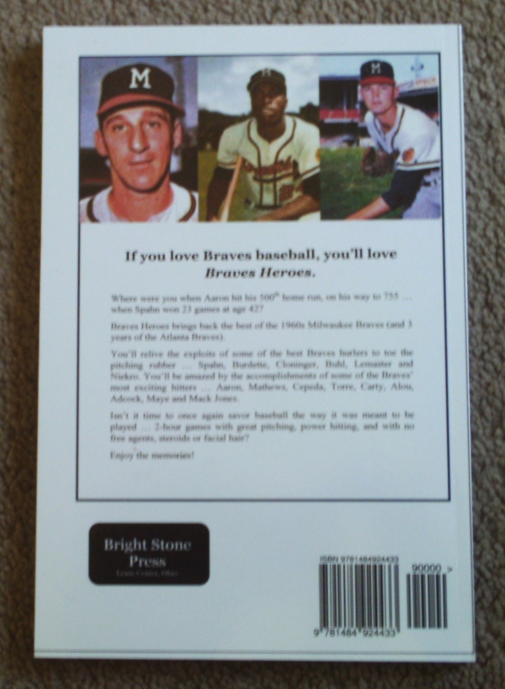 Braves Heroes by Carroll Conklin Remembering the Milwaukee Braves of 1960&rsquo;s, MLB