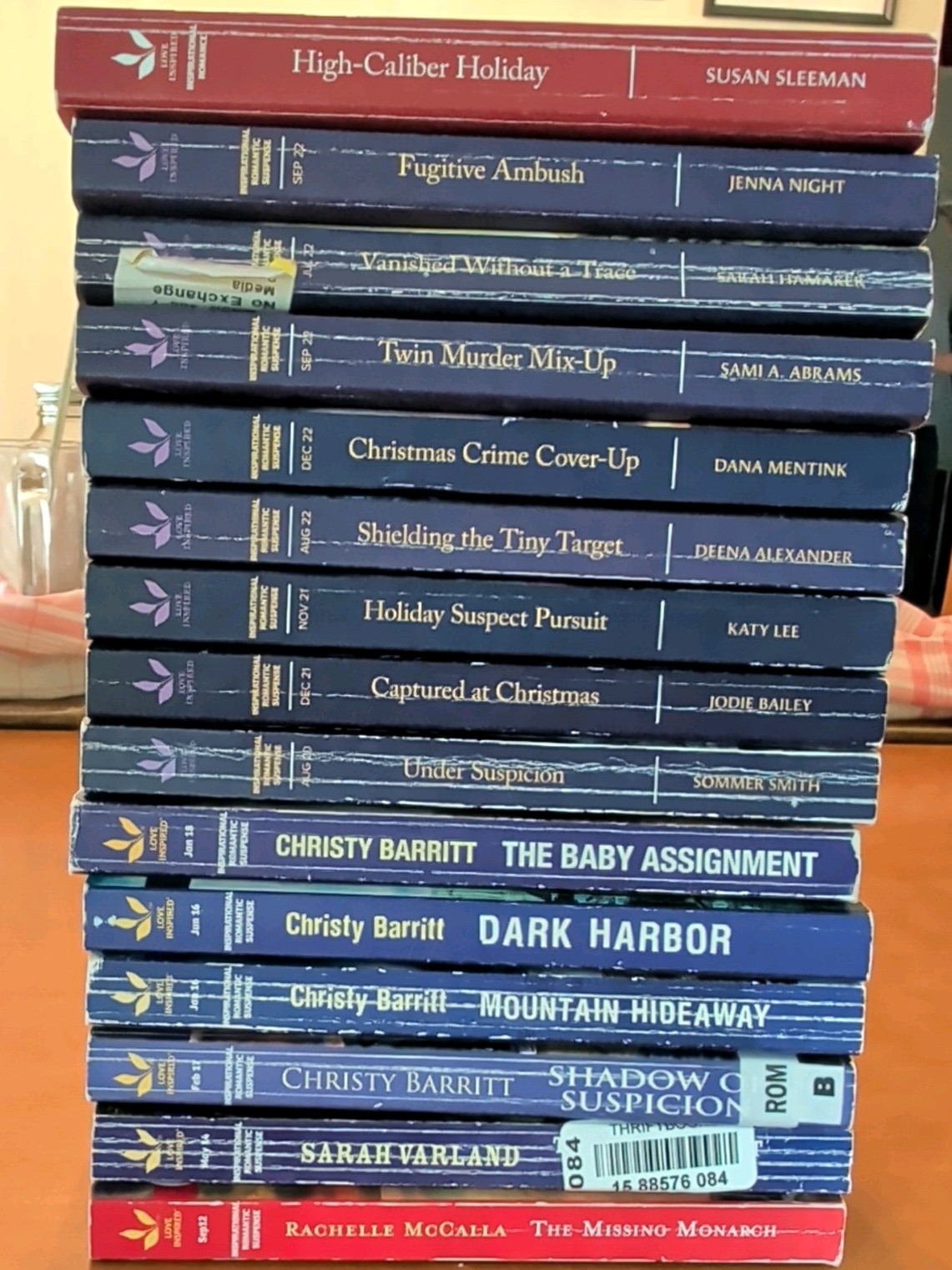 Lot of 15 Romantic Suspense Love Inspired Romance Paperback Mysteries
