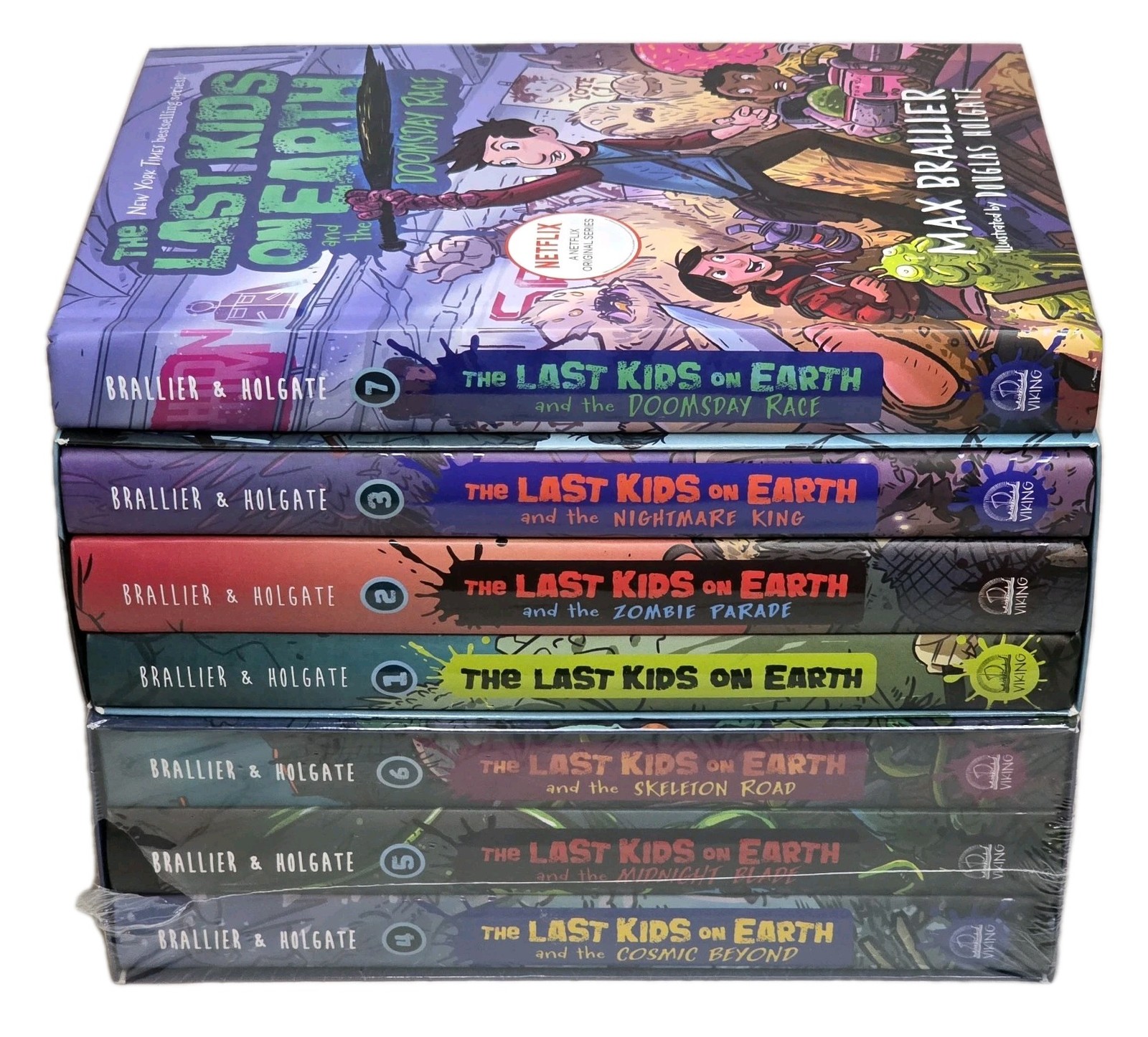 The Last Kids on Earth series 1-7 set Max Brallier Zombies 1 2 3 4 5 6 7 HC lot
