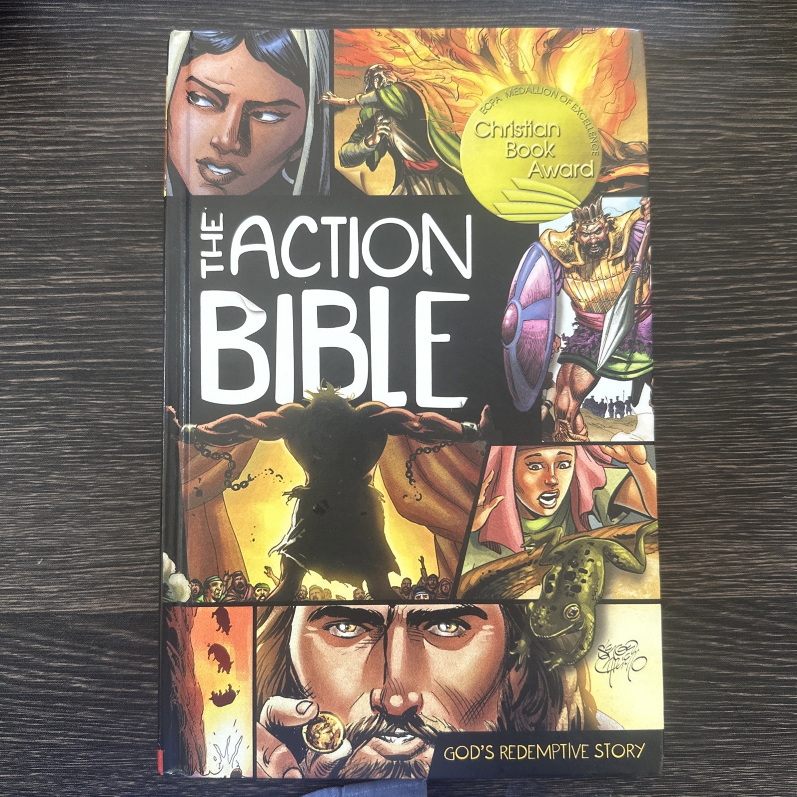 The Action Bible: GOD&rsquo;S Redemptive Story by Sergio Cariello (English) Hardcover