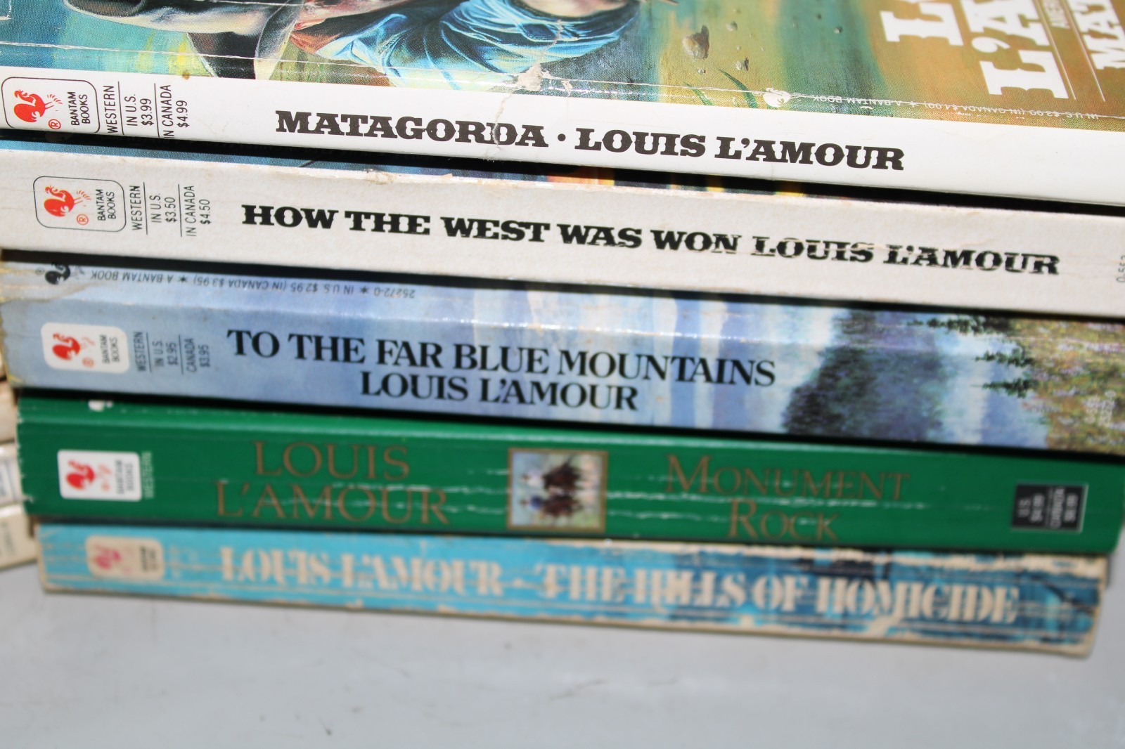 Louis L&rsquo;Amour Vintage Paperback Set Of 10 Books