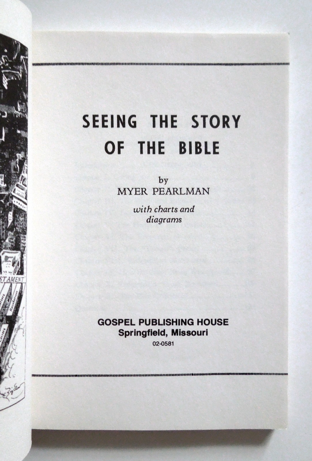 Seeing the Story of the Bible – Myer Pearlman, 1993 sc, Gospel Publishing House