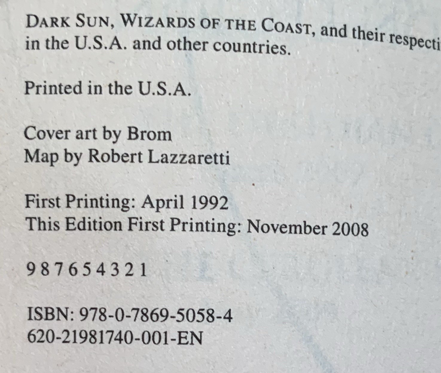 Dark Sun Prism Pentad Books 1 2 3 Paperback Troy Denning WIZARDS OF THE COAST