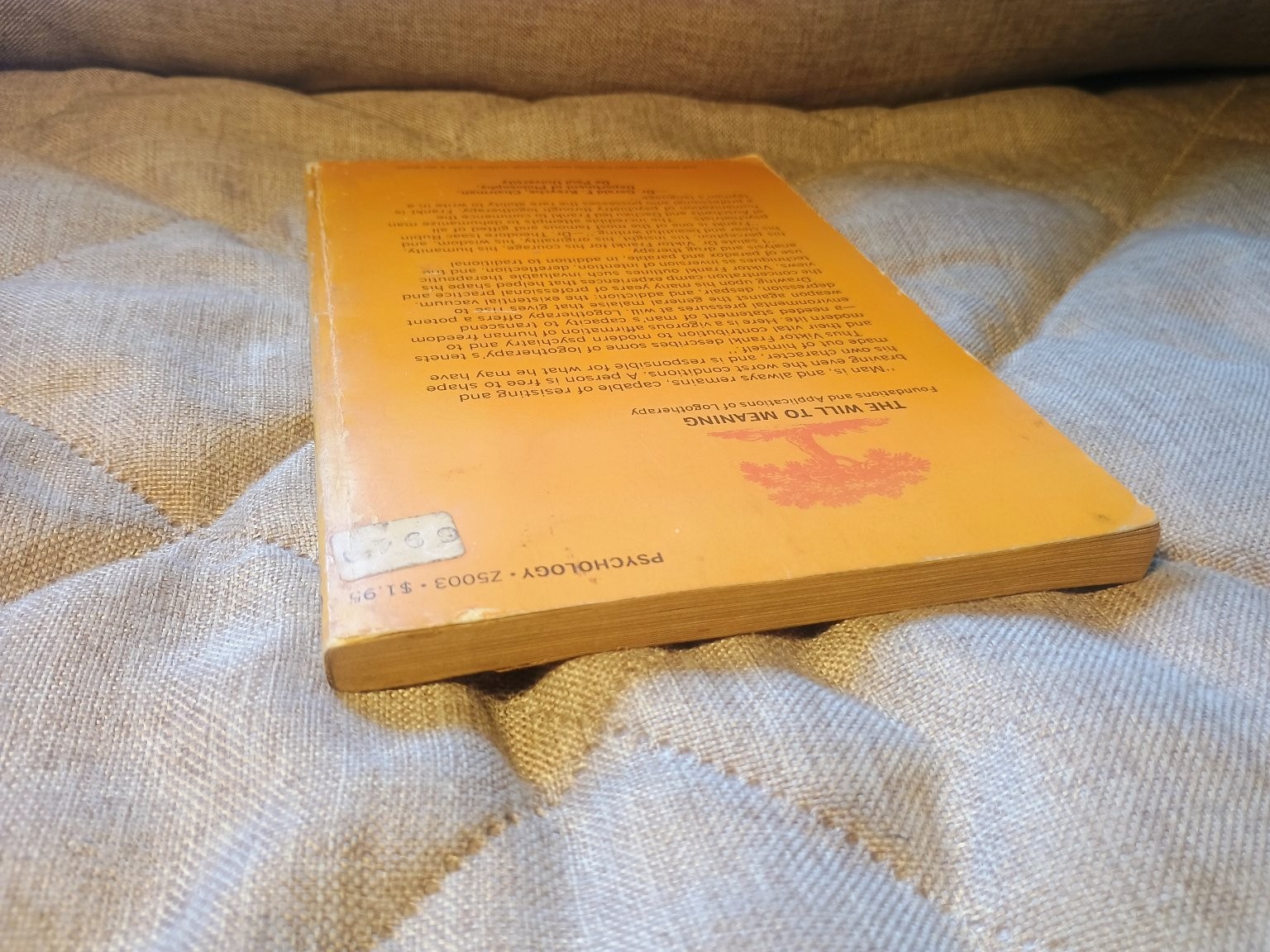 The Will to Meaning Viktor Frankl 1970 Plume Psychology Paperback