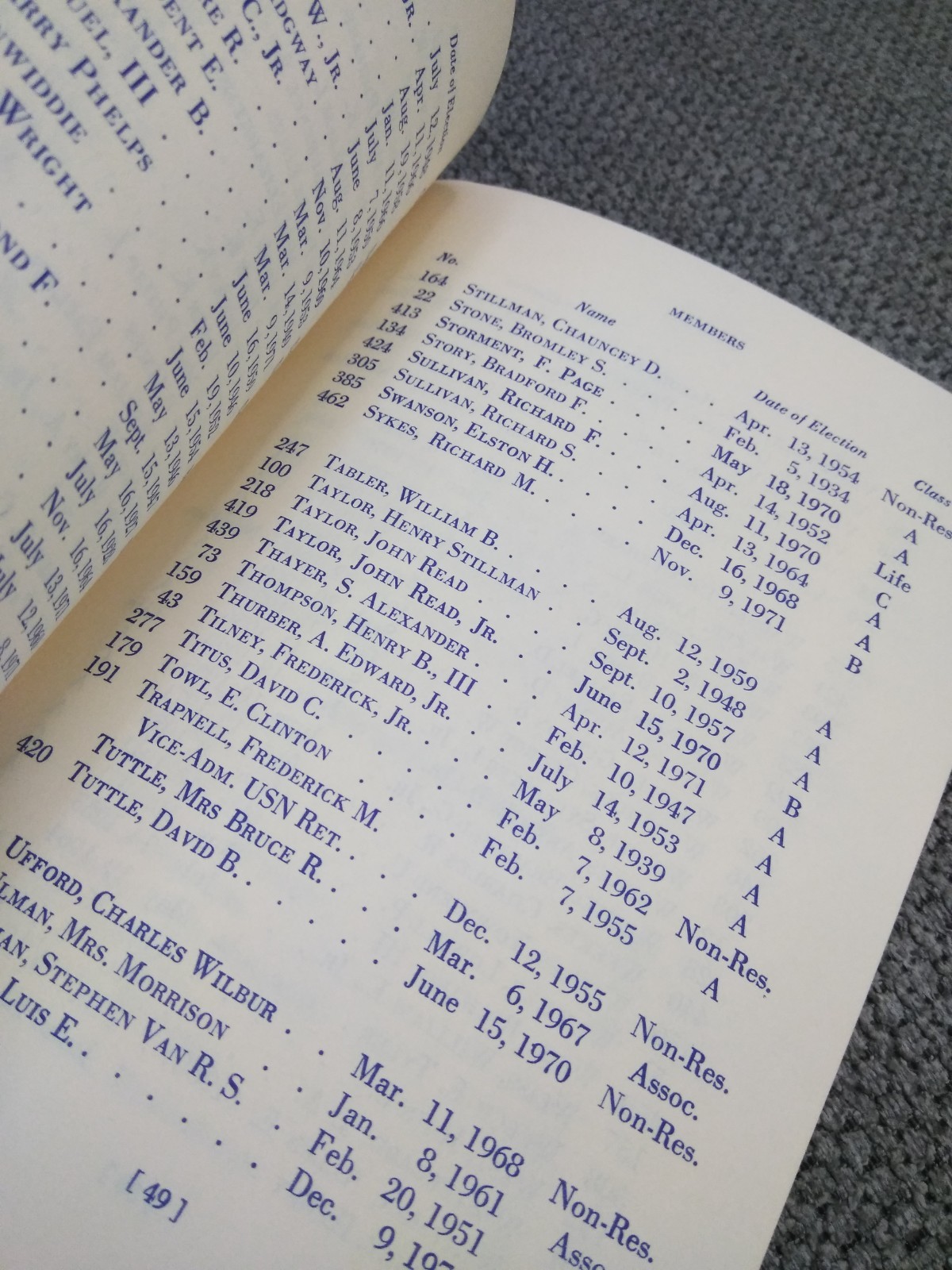 1972-73 Seawanhaka Corinthian Yacht Club, SUPPLEMENT CLUB BOOK Oyster Bay N.Y.
