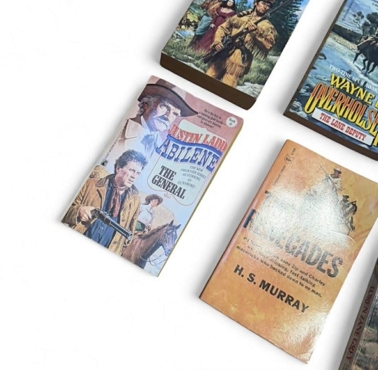 Vintage Bundle of Paperback Western/Cowboy Vovels 10 books