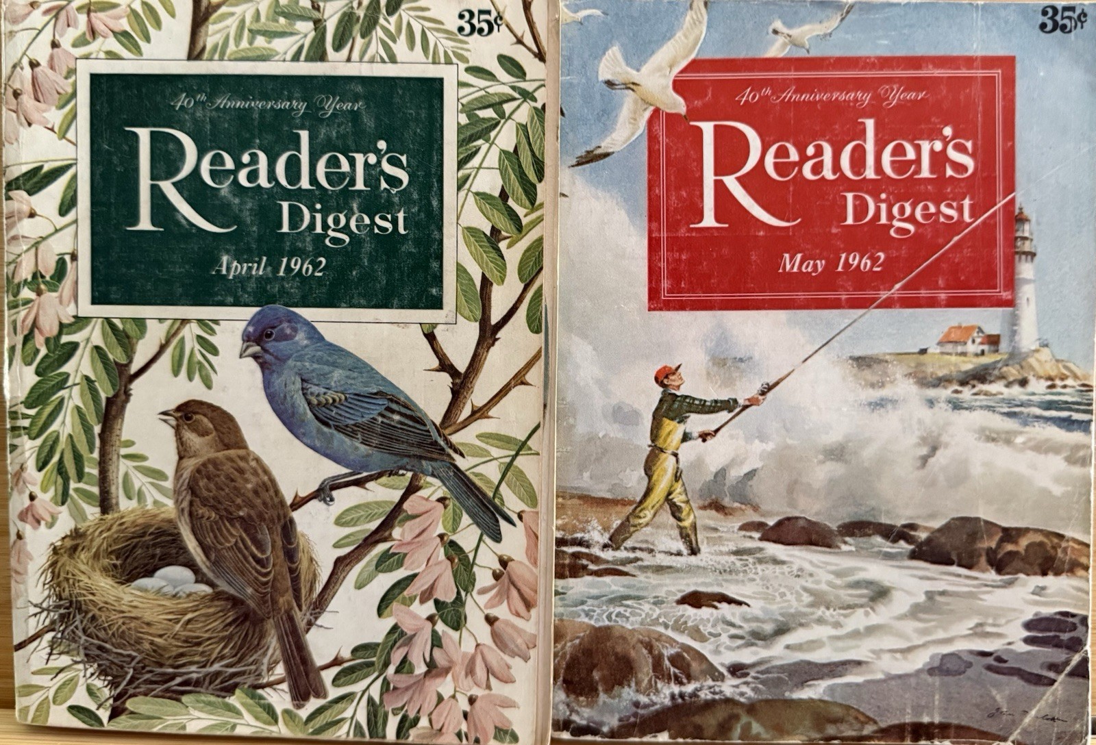 1962 April May (2) READER&rsquo;S DIGEST MAGAZINE Vintage Ageless Fun Short Stories
