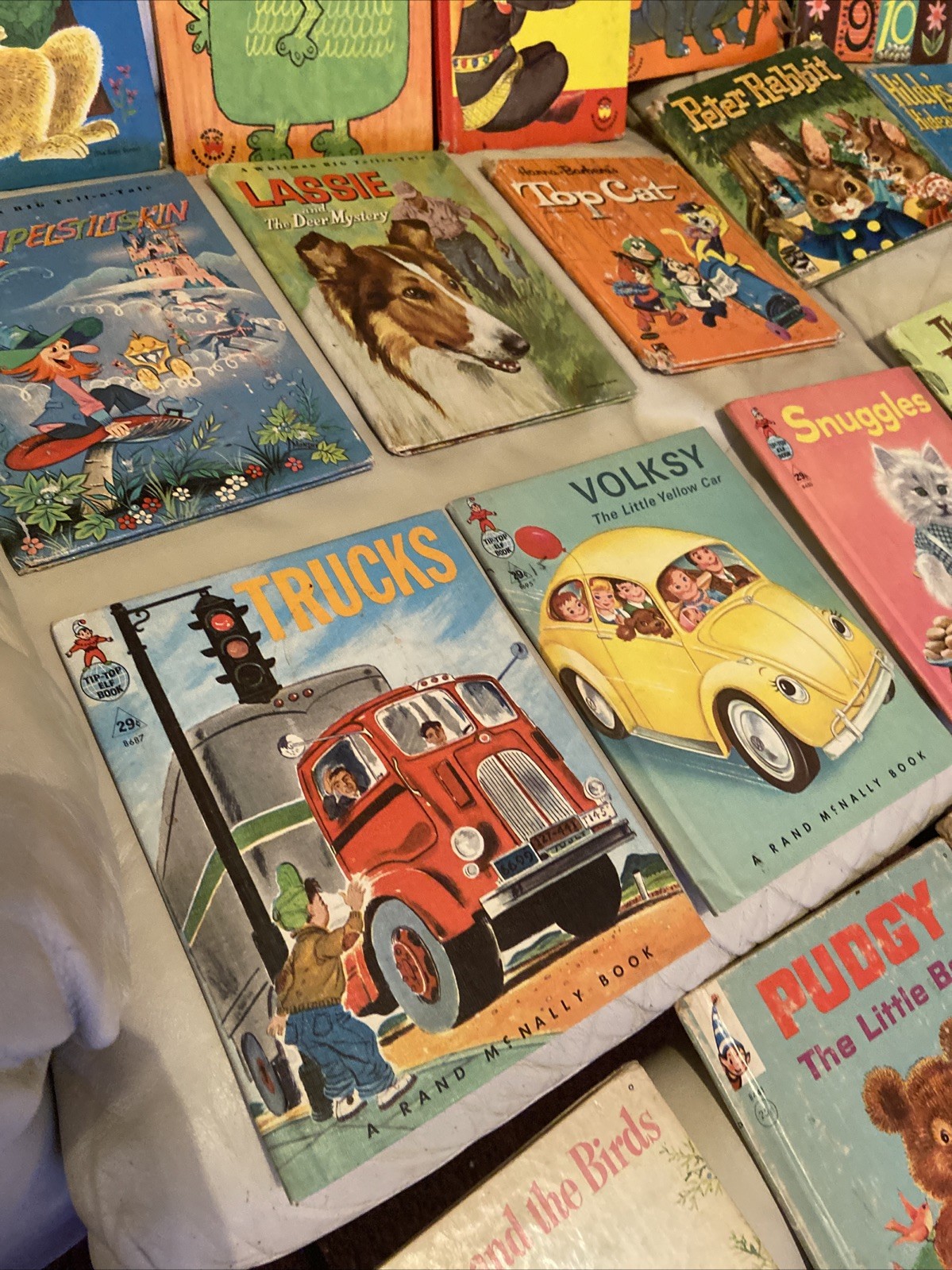 Lot of 21 Vintage Children&rsquo;s Books 1950s 60s 70s Wonder Books Tip-top Rand Mcnal