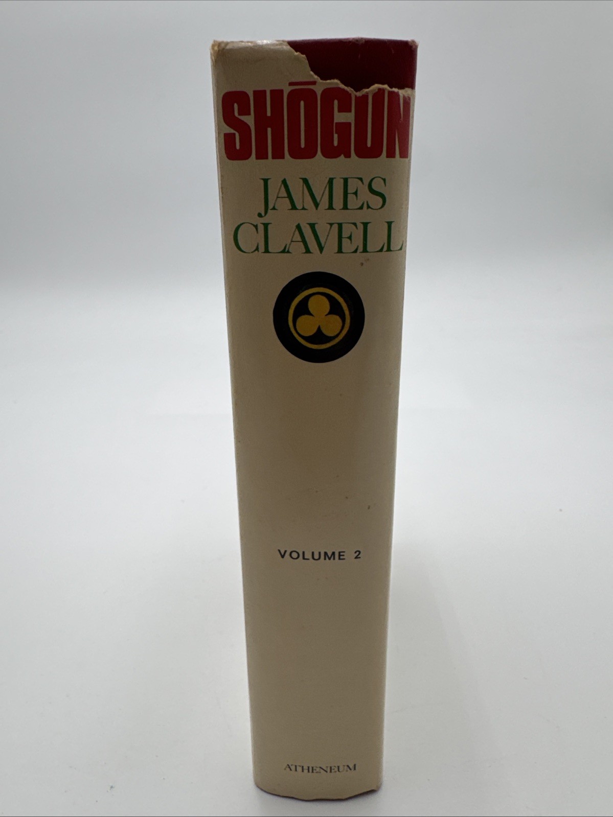 SHOGUN A Novel of Japan Volume 2 by James Clavell 1975 Hardcover DJ Book Club