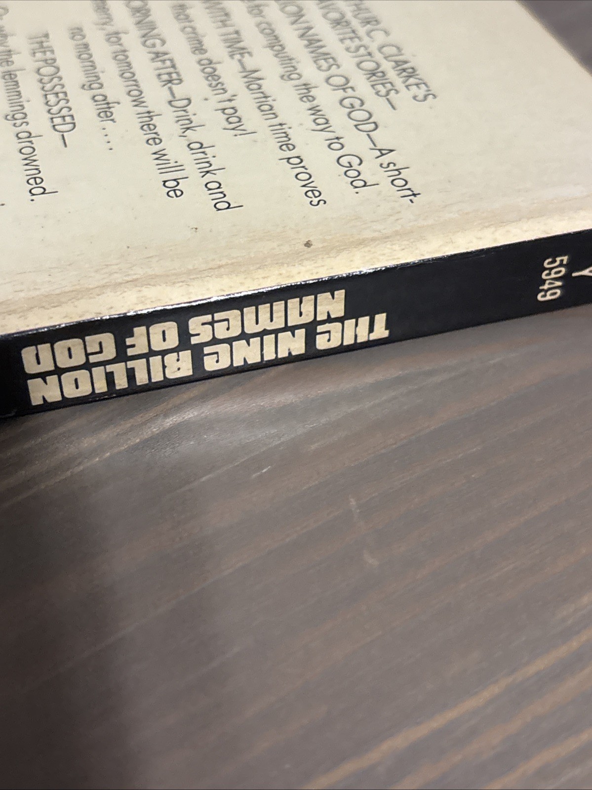 The Nine Billion Names of God by Arthur C. Clarke 1974 Signet 1st Printing