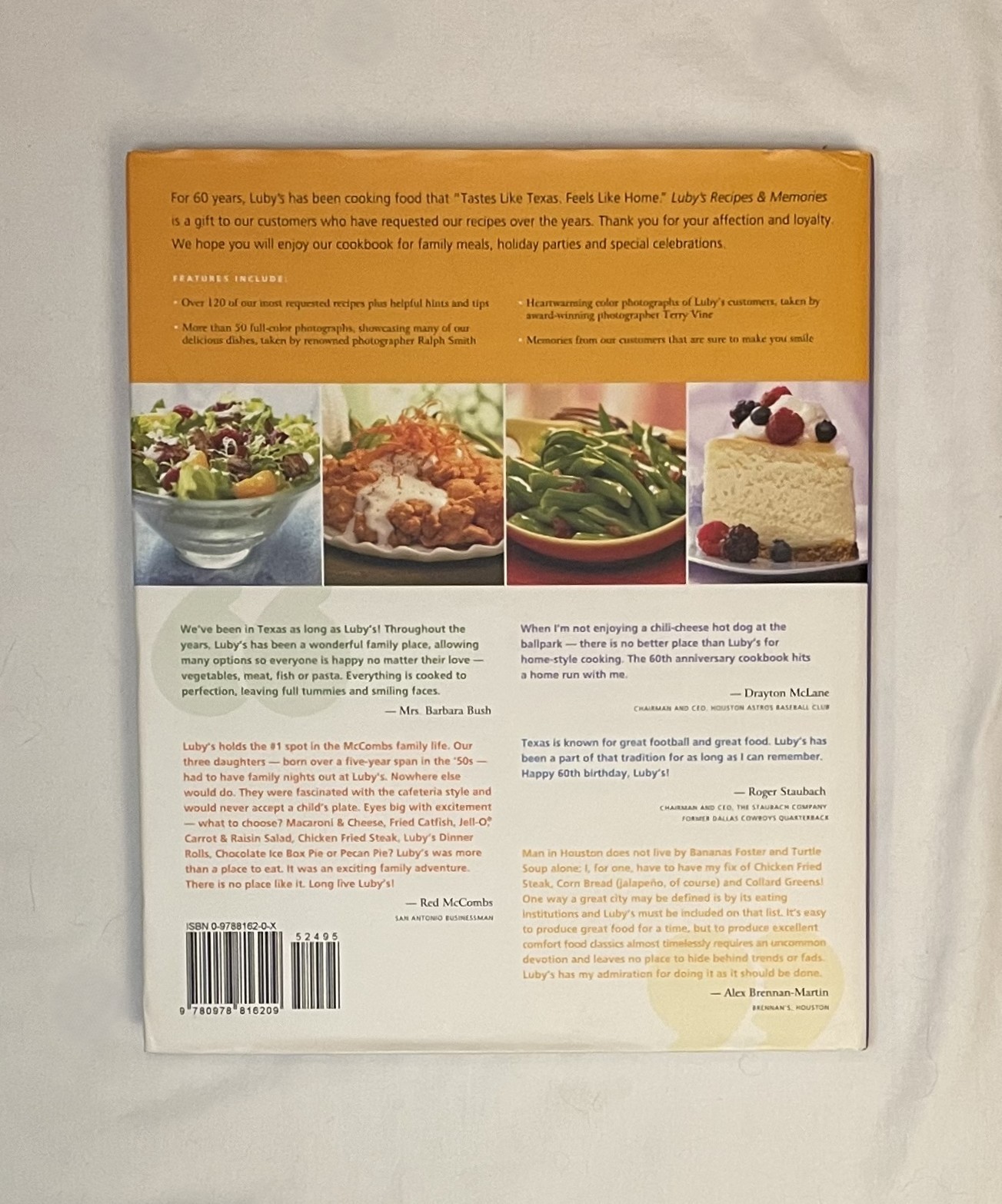 Luby&rsquo;s Recipes & Memories Favorite Dishes Stories Hardcover Cookbook 2006