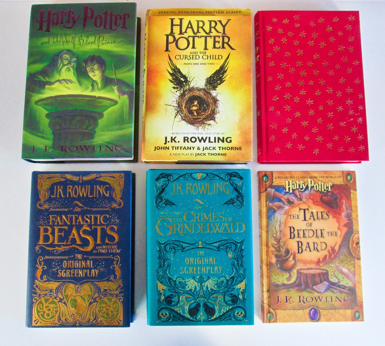 Lot of 7, Harry Potter Beedle Bard Fantastic Beasts Quidditch Plus, J.K. Rowling