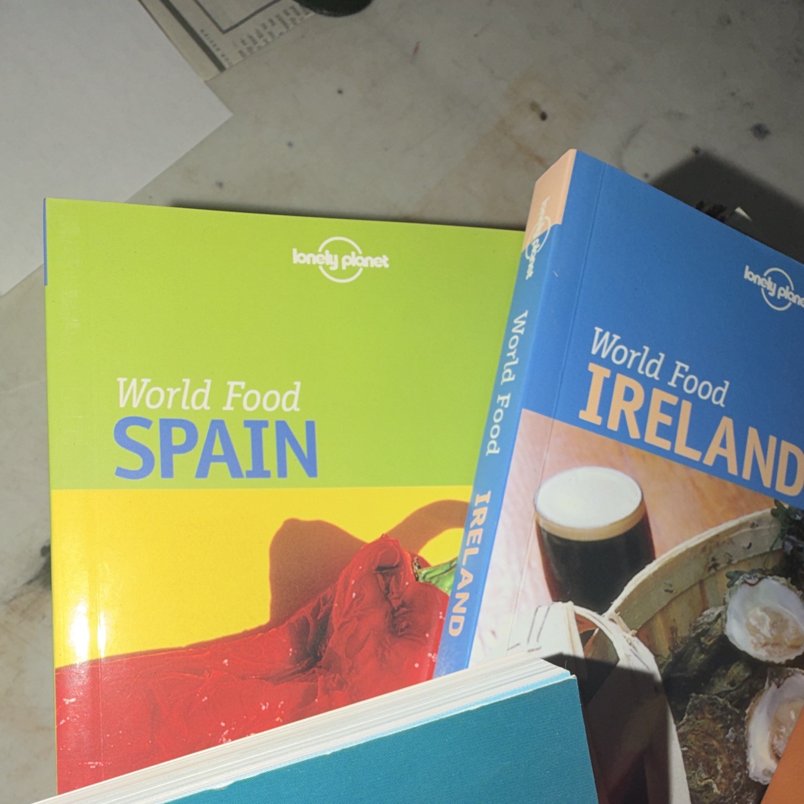 Lonely Planet World Food Lot of 5 PB Illustrated 1st Ed Italy Spain + More
