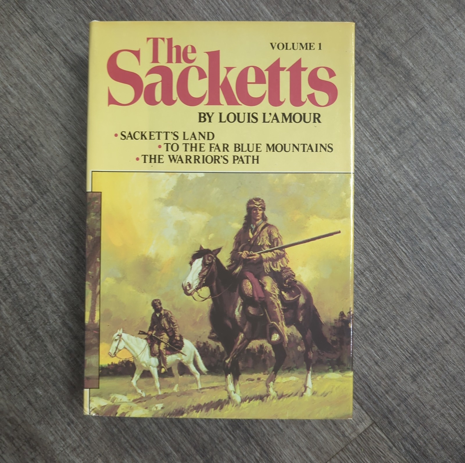 THE SACKETTS Complete 5 Volume Series by LOUIS L&rsquo;AMOUR Book Club Edition HCDJ