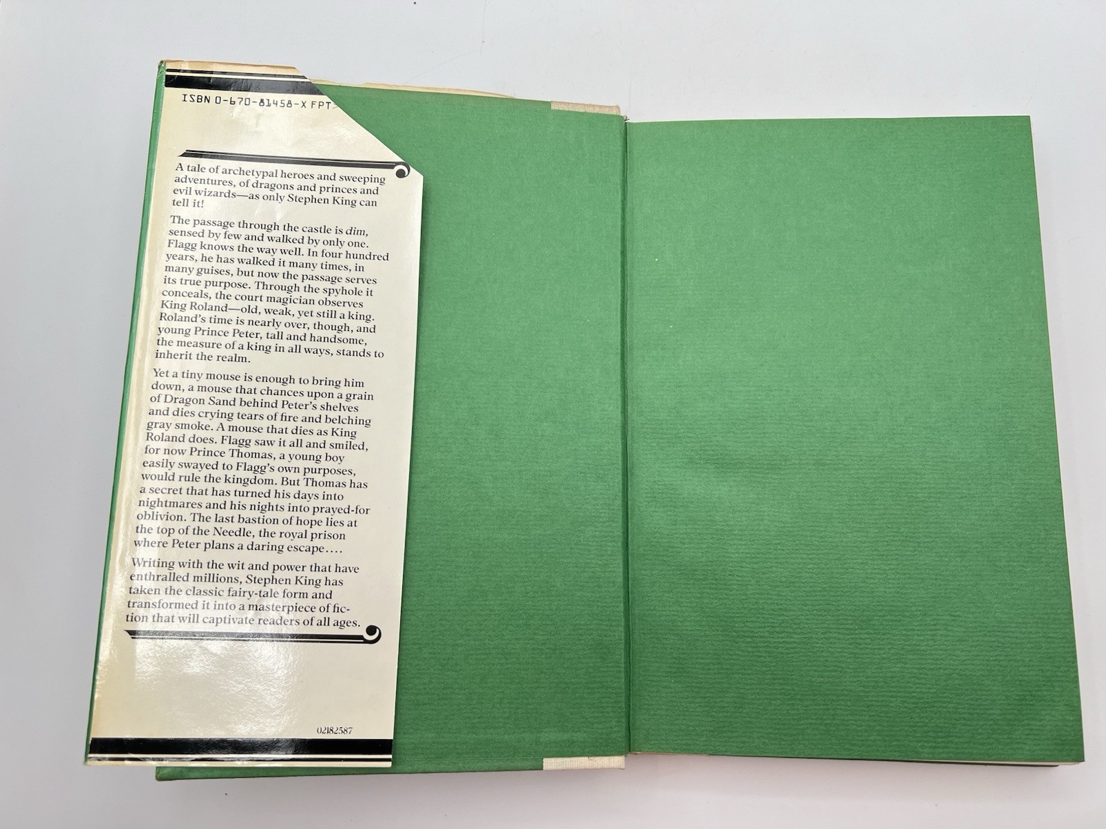 The Eyes of the Dragon Stephen King 1987 1st Edition Hardcover Fantasy Book