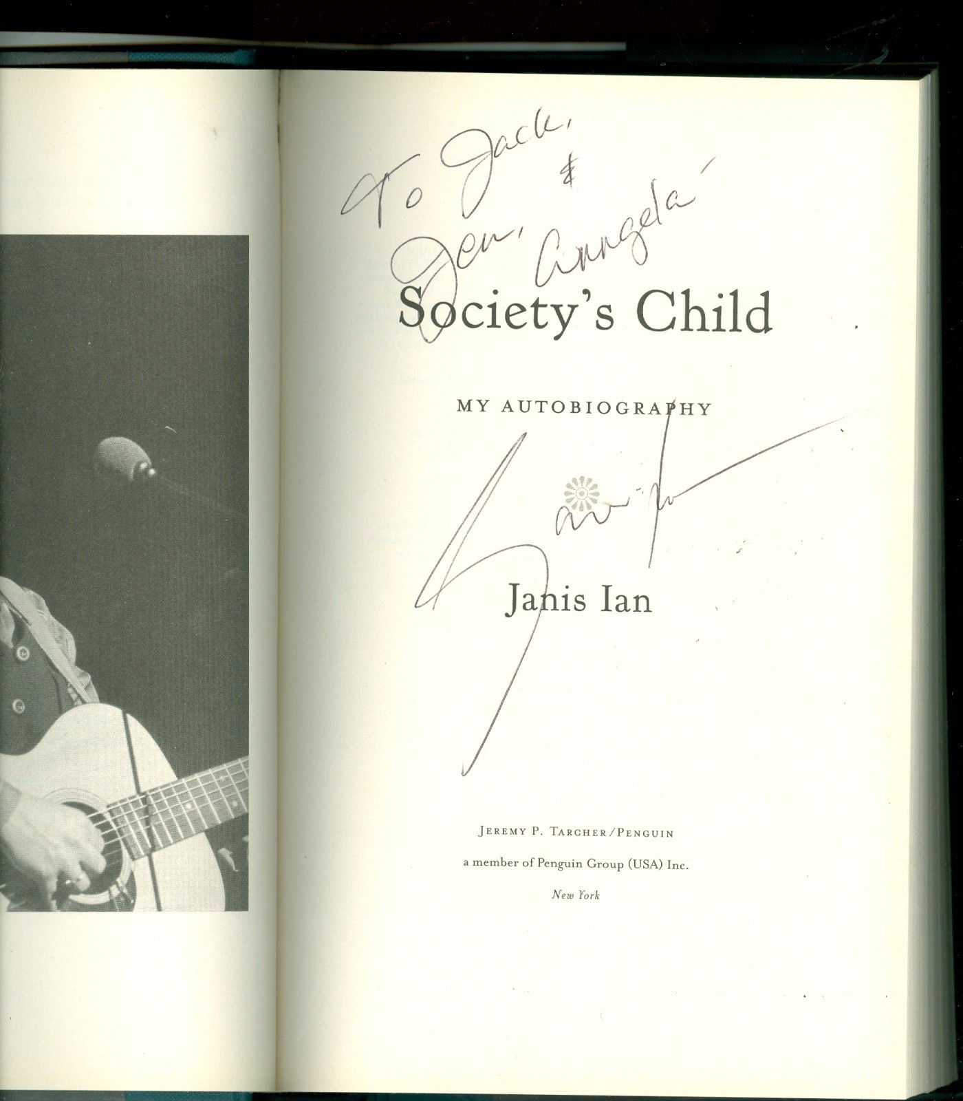 Janis Ian « Society&rsquo;s Child my autobiography » autographed signed hardcover book