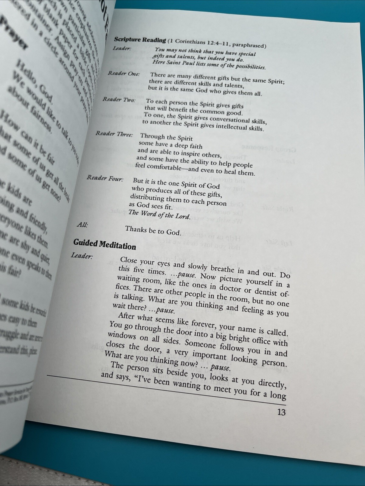 Prayer Services for Young Adolescents by Gwen Costello (1994, Trade Paperback)