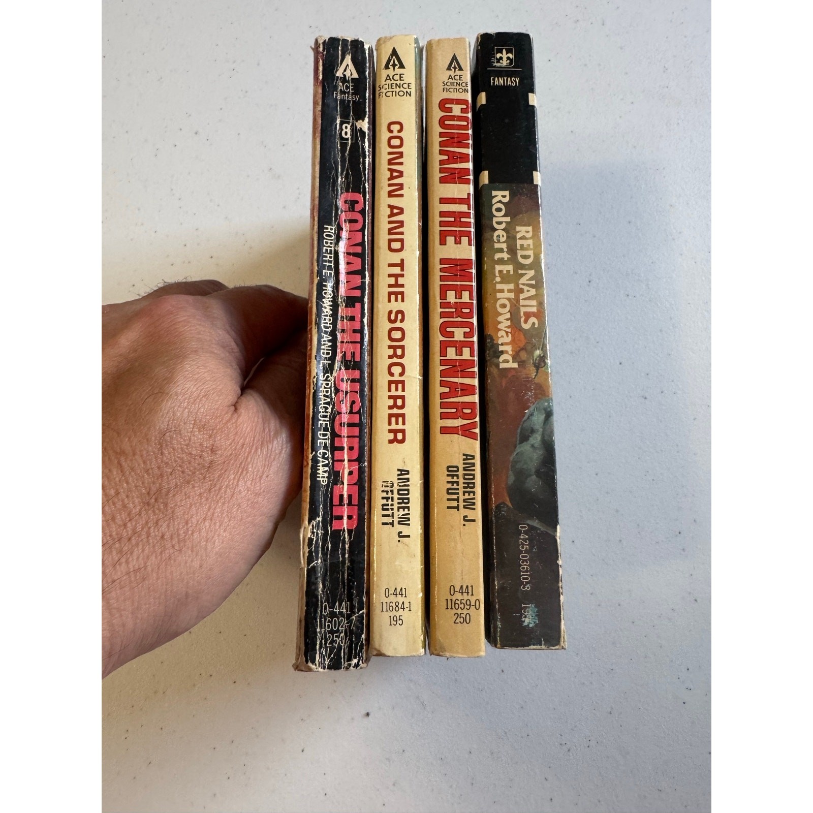 Conan the Barbarian Book lot of 4 Robert E Howard + List in Description