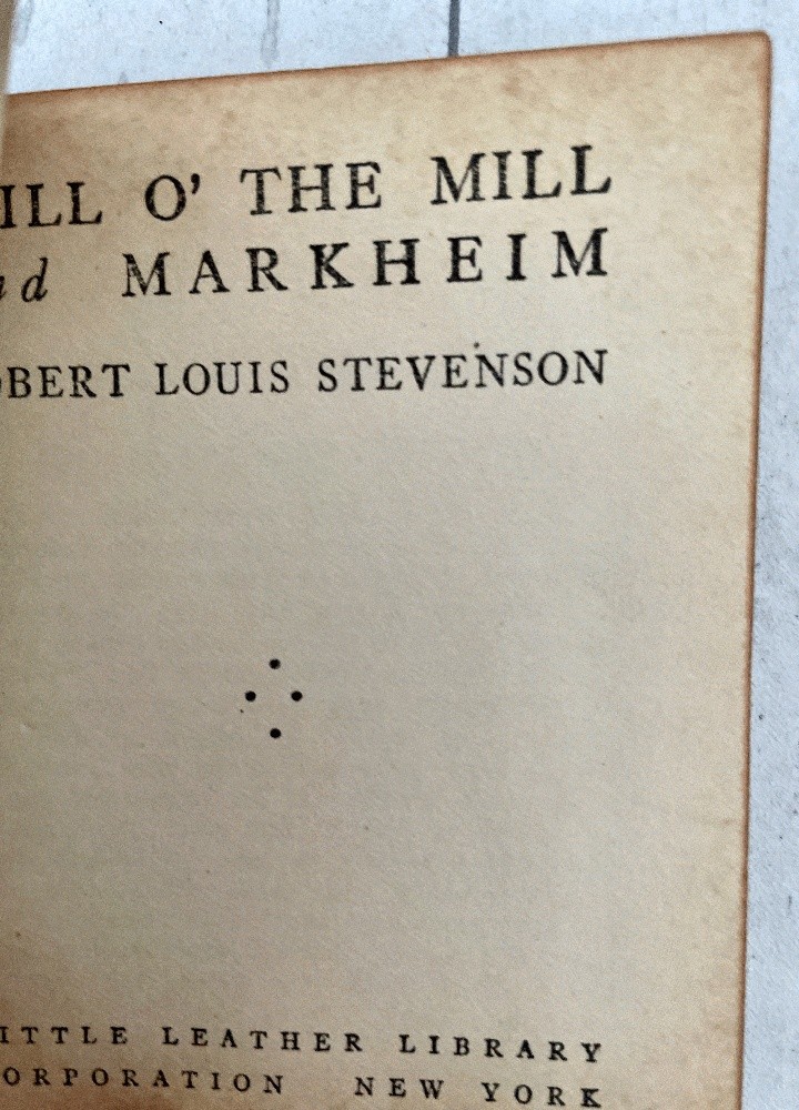 Little Leather Library, Green, Will O&rsquo;The Mill, Redcroft Edition circa 1921-1924