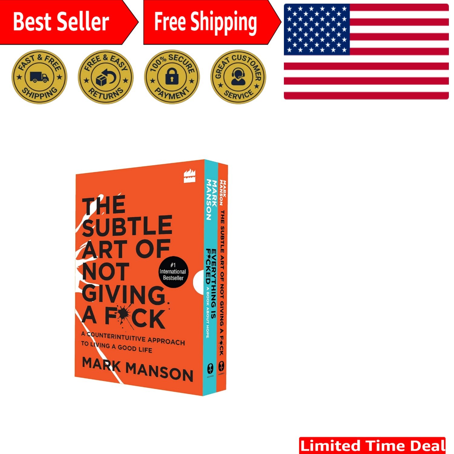Mark Manson&rsquo;s Insightful Self-Help Box Set – 448 Pages of Transformation
