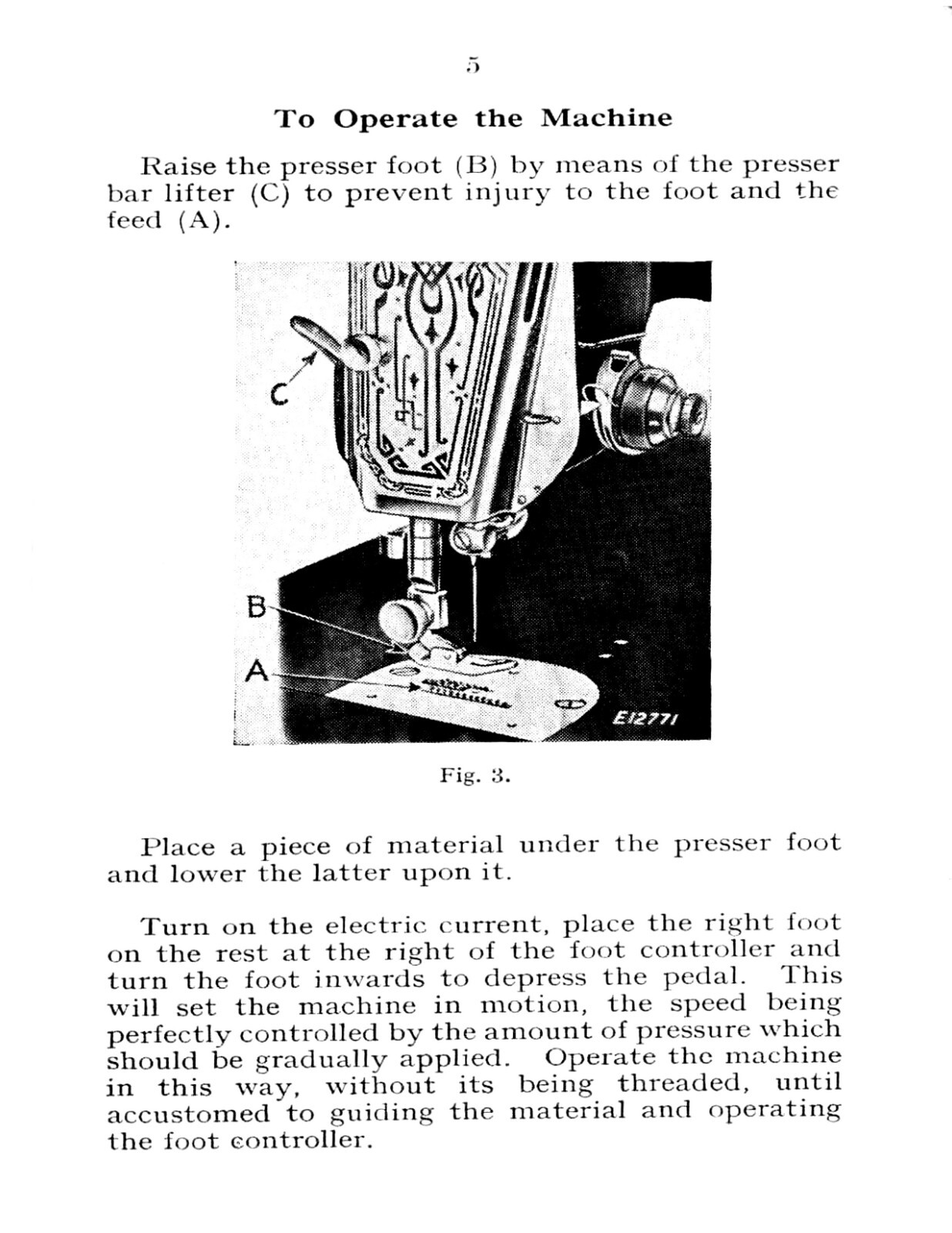 Singer Portable Sewing Machine 221K Instruction Manual « 1951 » (55 Page)