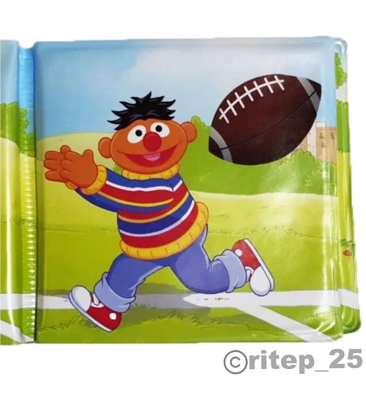 Sesame Street Ernie&rsquo;s Touchdown Bubble Book – Great For Bath Time (1 Pack) – New